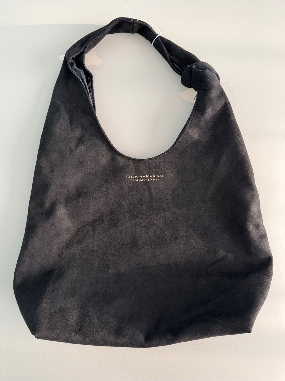 Donna Karan Black Knotted-Handle Shoulder Hobo